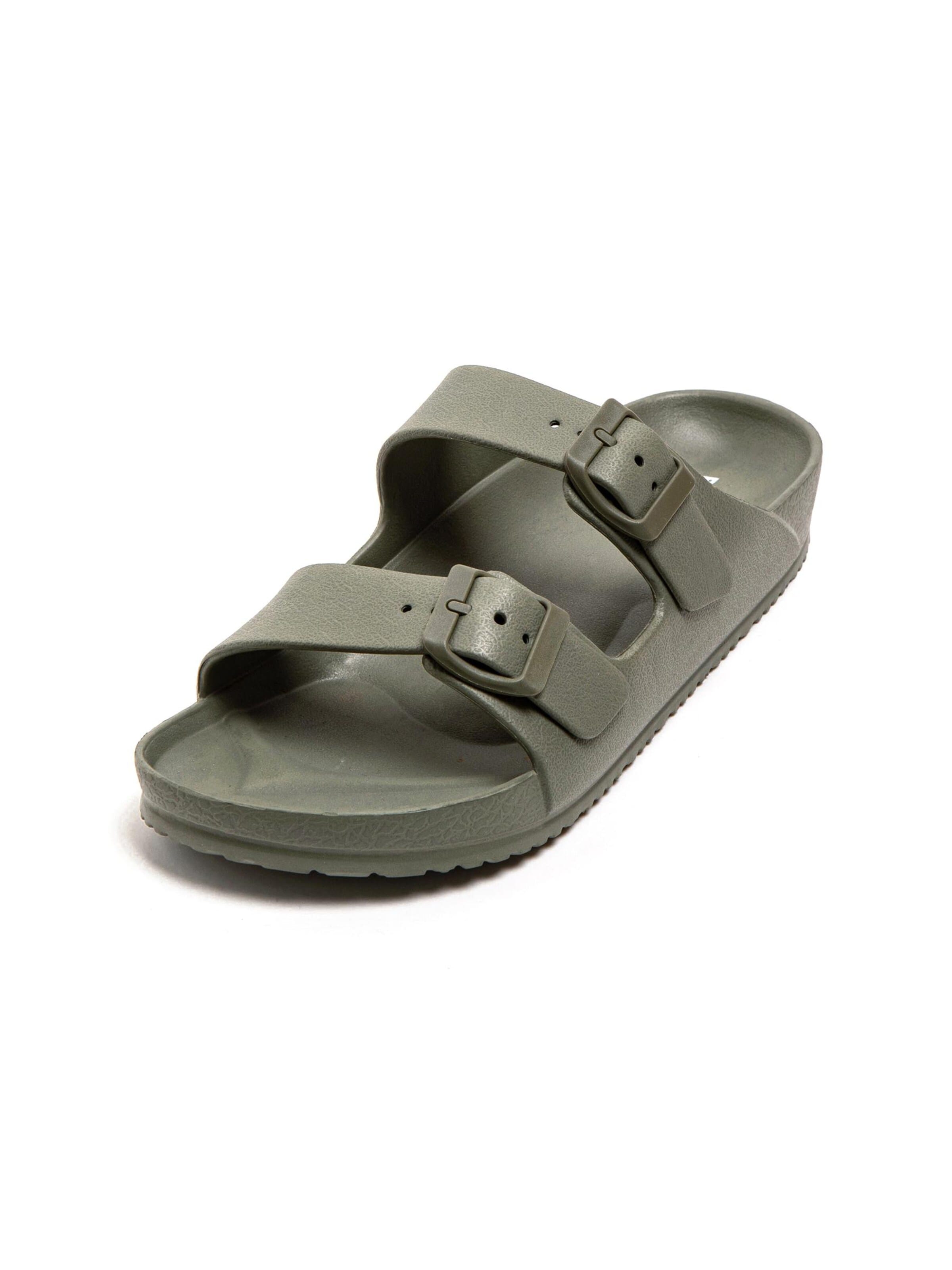 Brasileras Beach & Pool Shoes 'Coastal' in Green: front
