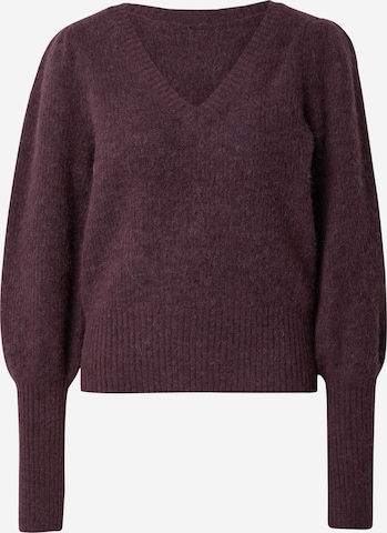 Pull-over 'VILOA' VILA ROUGE en violet : devant