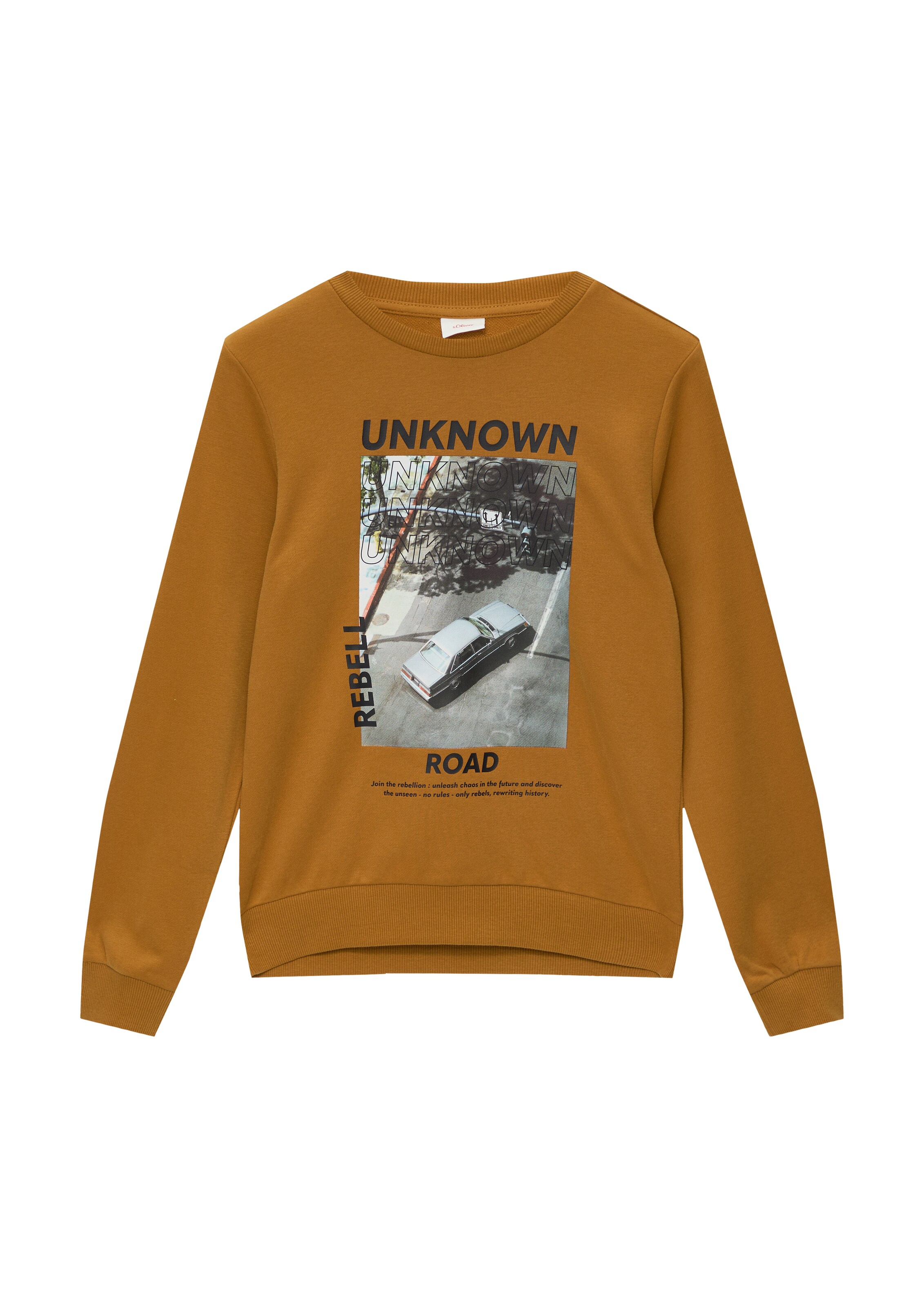 s.Oliver Sweatshirt in Braun: Vorderseite