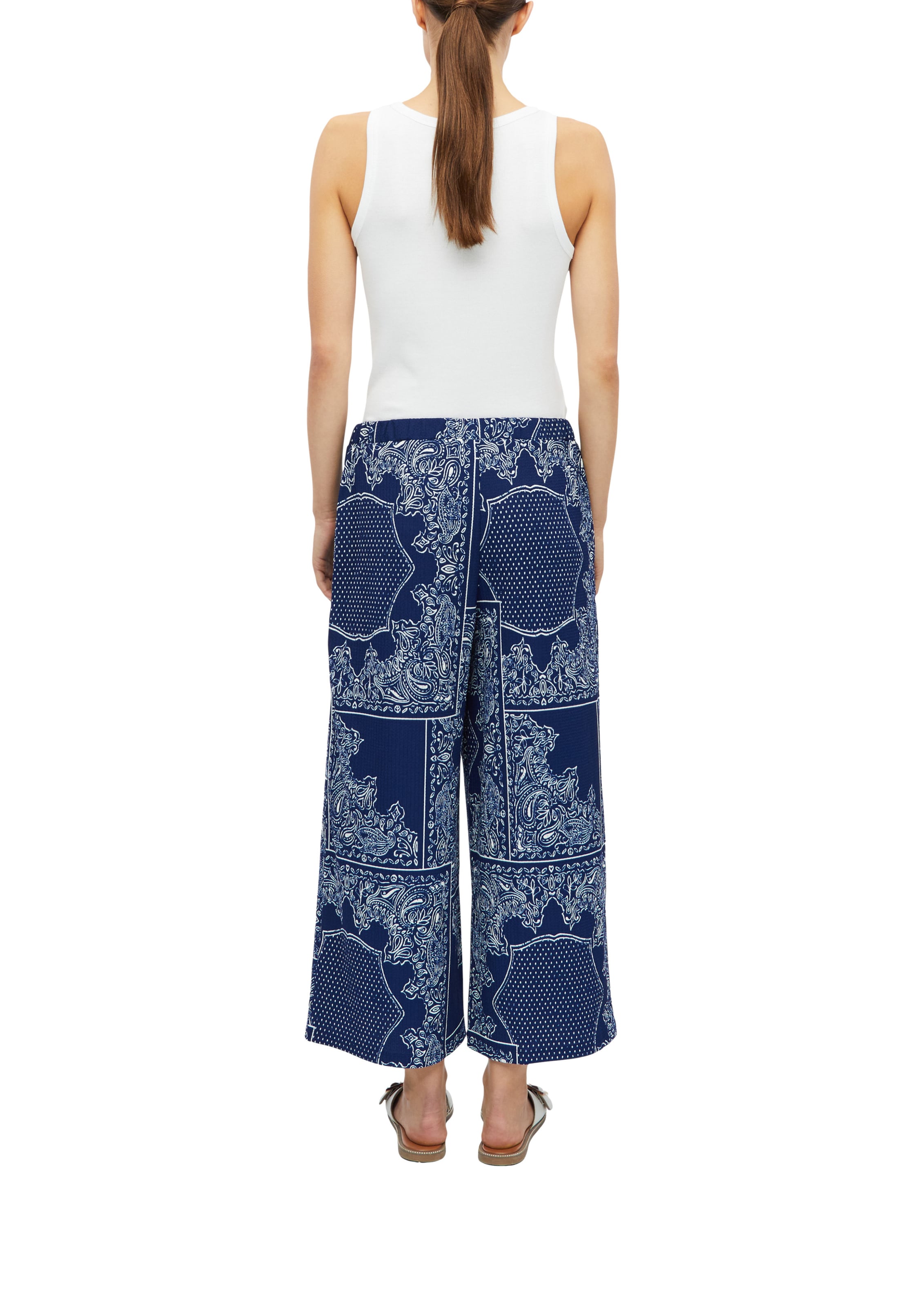 s.Oliver Wide Leg Hose in Blau
