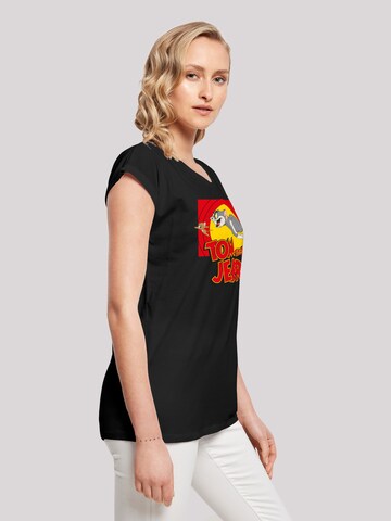 F4NT4STIC Shirt 'Tom And Jerry Chase Scene and Tom and Jerry' in Zwart