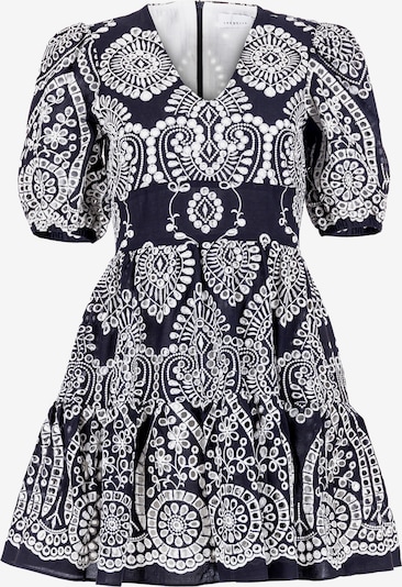 Rochie Laurella pe negru / alb, Vizualizare produs