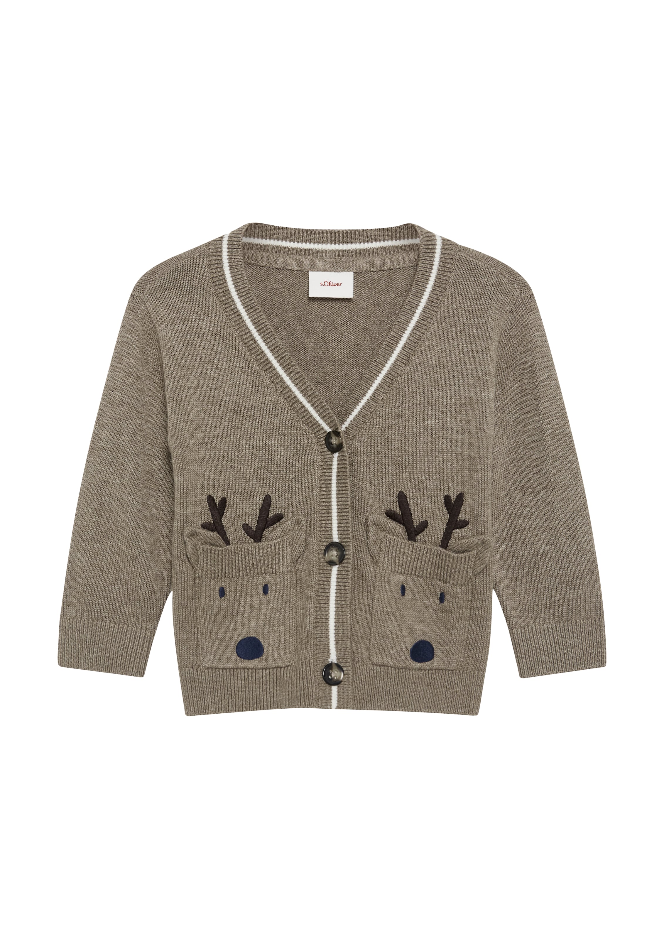 Cardigan s.Oliver en marron : devant