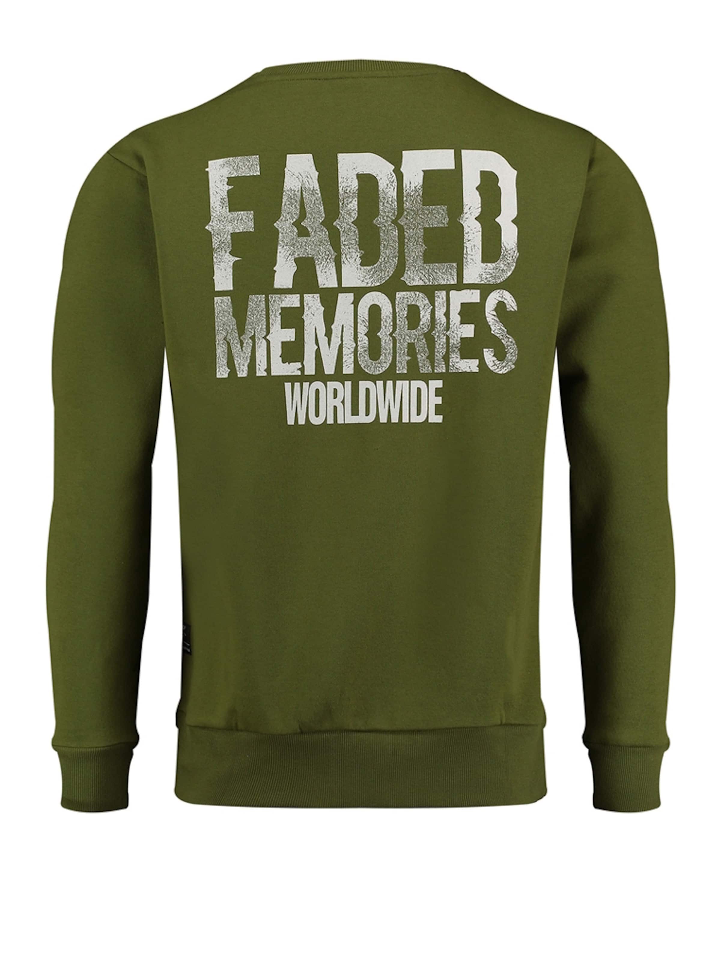 Key Largo Sweatshirt 'Faded Memories' in Green