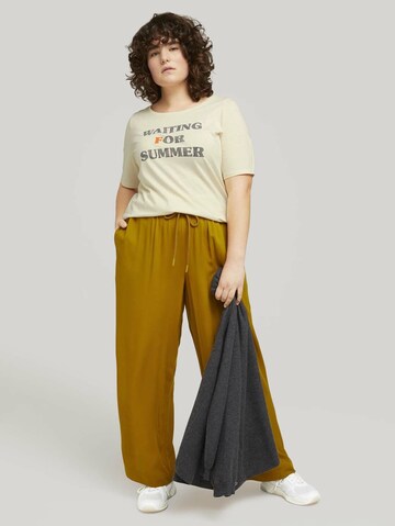Tom Tailor Women + Tričko – béžová