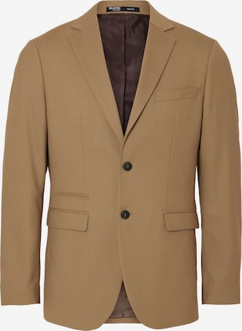 Veste de costume SELECTED HOMME en marron : devant