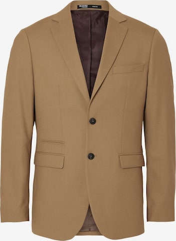 SELECTED HOMME Slim fit Suit Jacket in Brown: front