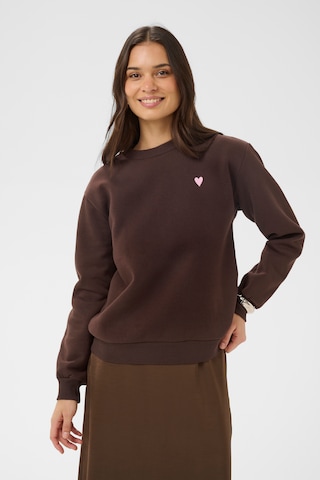 Kaffe Sweatshirt 'KAliddy' i brun: forside