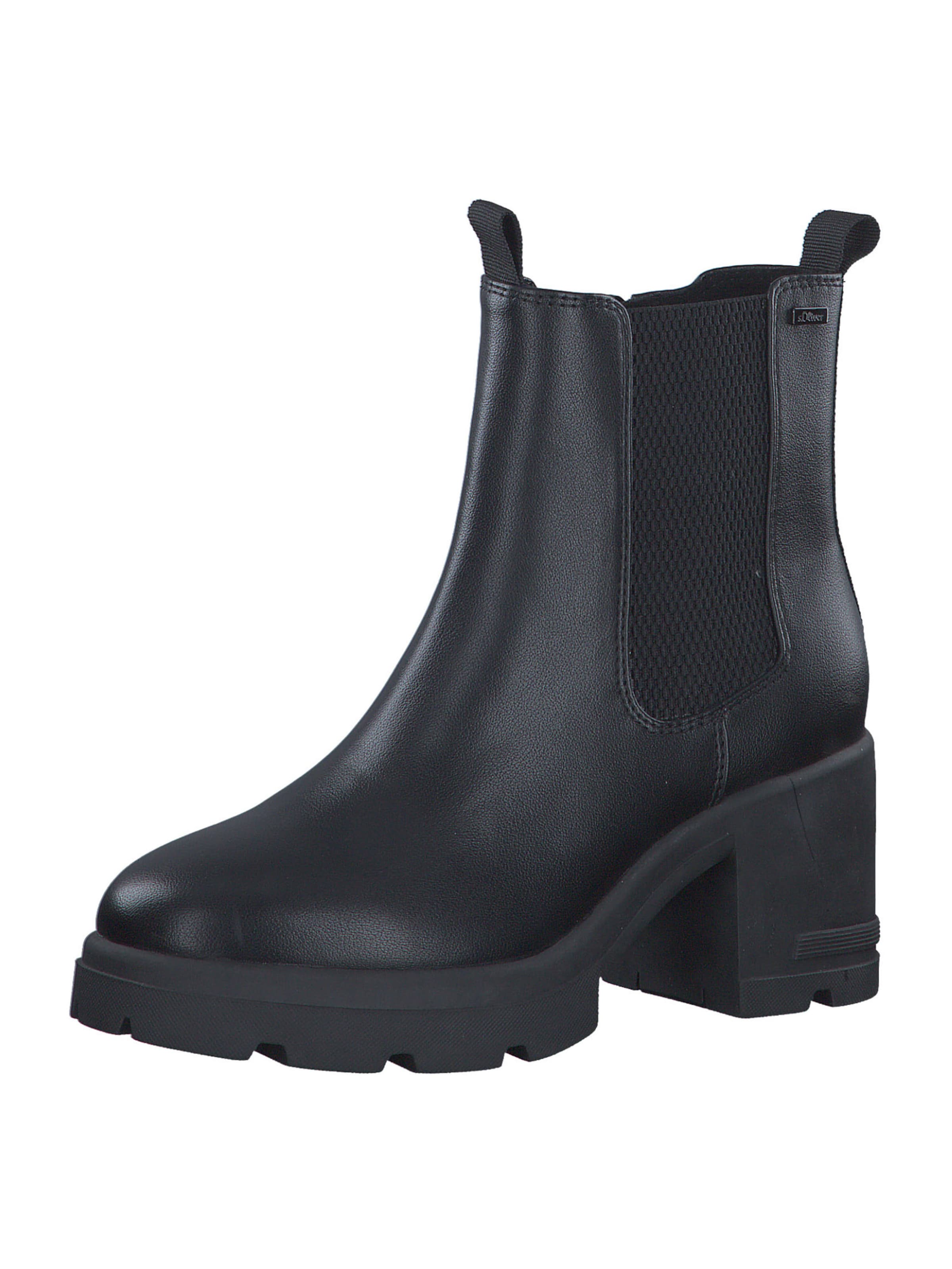 s.Oliver Chelsea boots in Zwart: voorkant