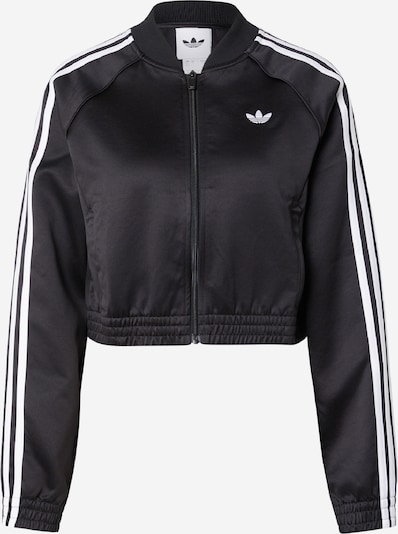 XS dydžio Demisezoninė striukė 'SST' iš ADIDAS ORIGINALS, spalva – juoda / balta, Prekių apžvalga