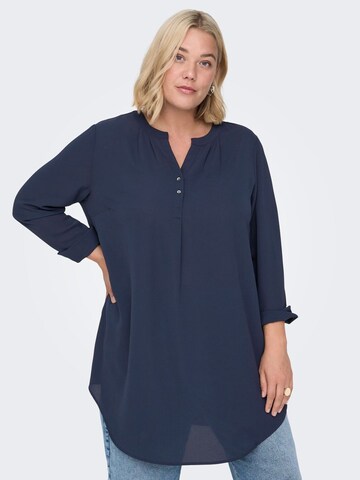 ONLY Carmakoma Blouse in Blauw