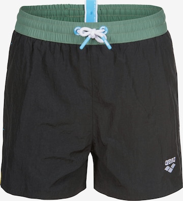 juoda ARENA Maudymosi trumpikės 'TAPES BEACH SHORT': priekis