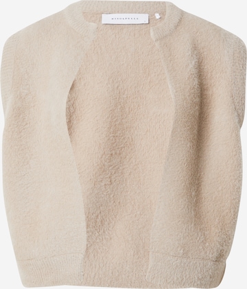 RINO & PELLE Knitted vest 'Elona' in Beige: front