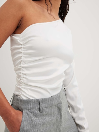 NA-KD Shirt Bodysuit in White, Item view