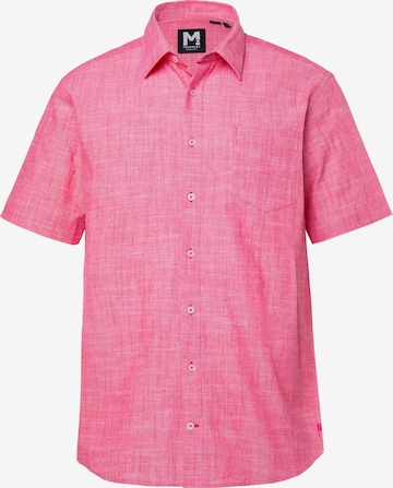 Men Plus Comfort Fit Hemd in Pink: Vorderseite