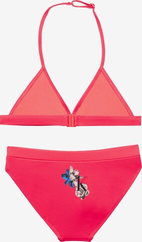 Calvin Klein Swimwear Triangle Bikini in Pink