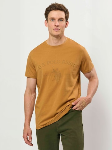 U.S. POLO ASSN. Regularny krój Koszula ' UMArchibald ' w kolorze brązowy: przód