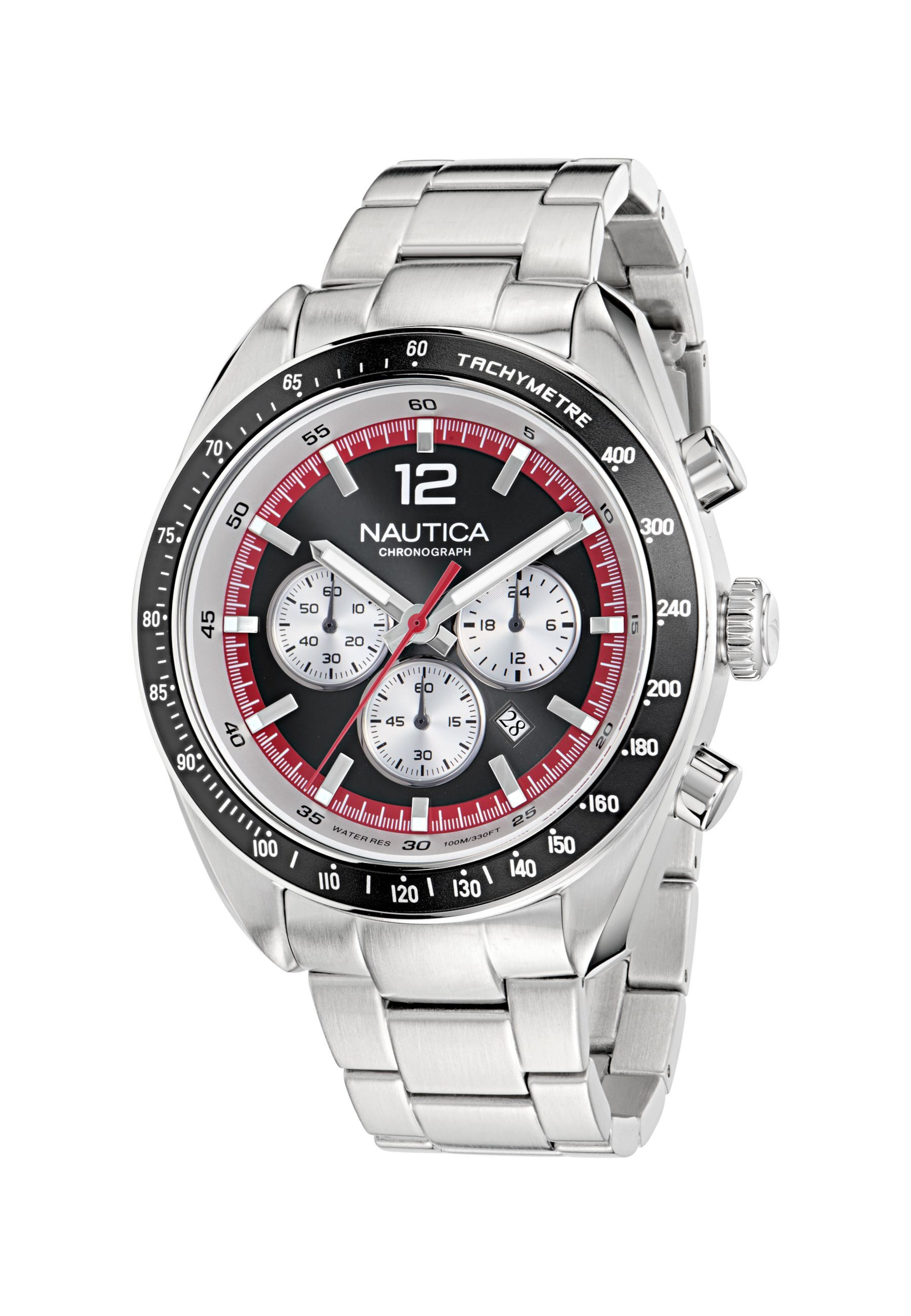NAUTICA Analog Watch 'KEDGE' in Silver: front
