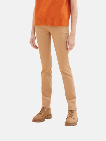 TOM TAILOR Skinny Hose  'Alexa' in Braun: predná strana