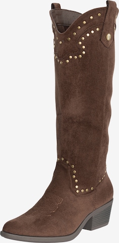 Salinyang Comwboystøvler i brun: forside