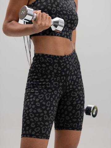 Hey Honey Skinny Leggings 'Biker' in Grey