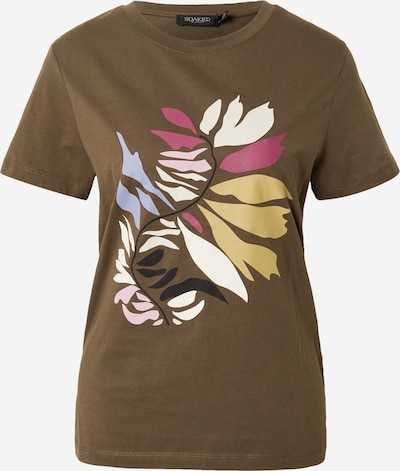 SOAKED IN LUXURY T-Shirt 'Dona' in pastellblau / gelb / oliv / pink / wollweiß, Produktansicht