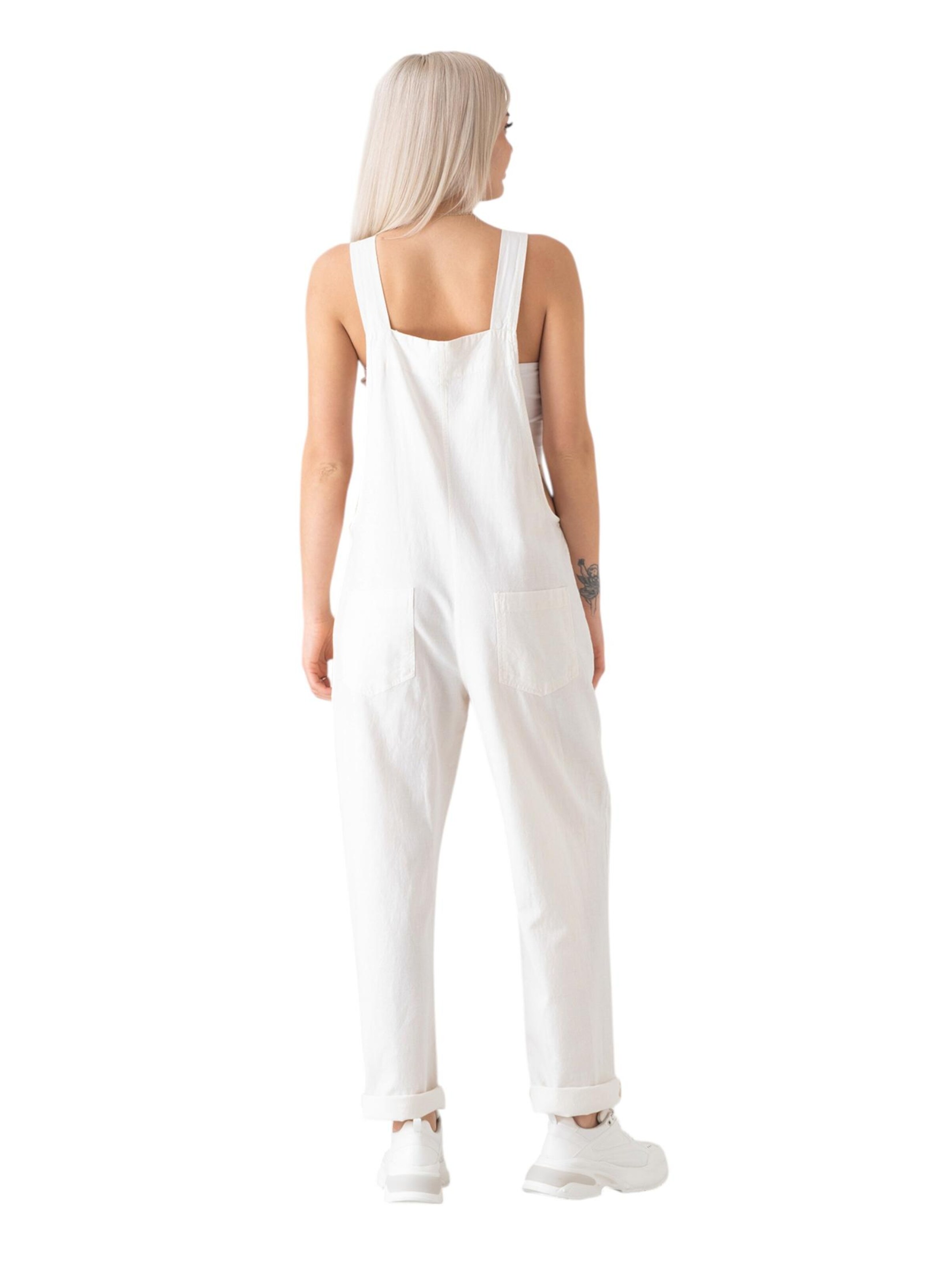 Loosefit Salopette 'Roa' WENOR en blanc