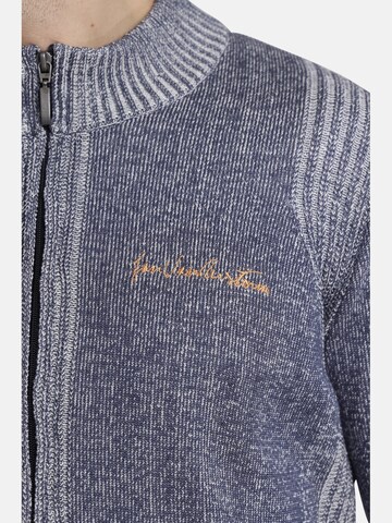 Jan Vanderstorm Gebreid vest ' Ingraban ' in Blauw