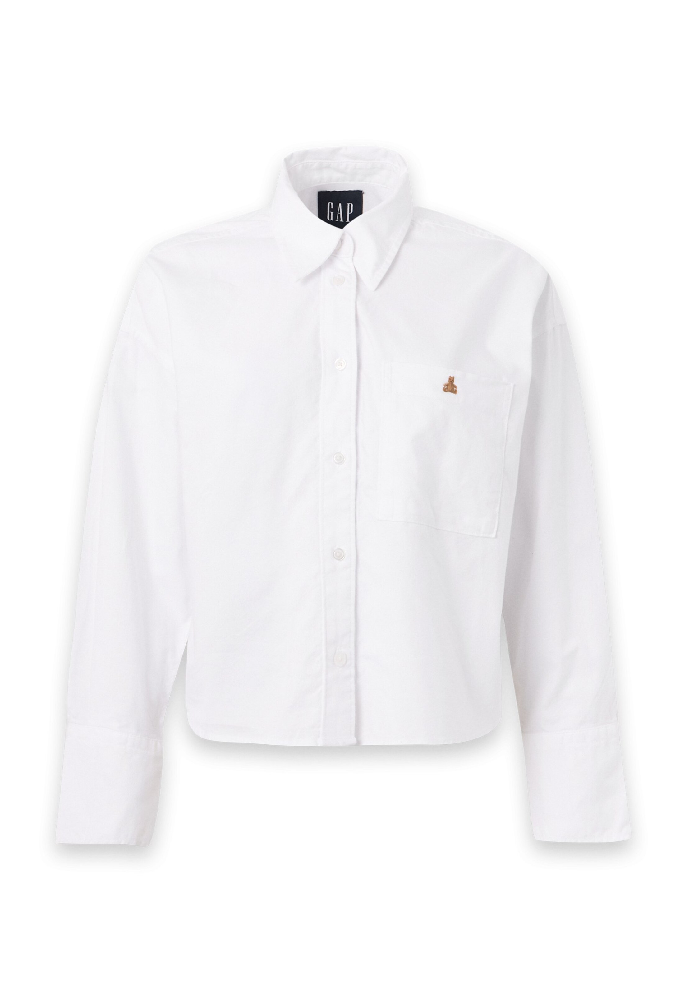 Camicia da donna di Gap Petite in bianco: frontale