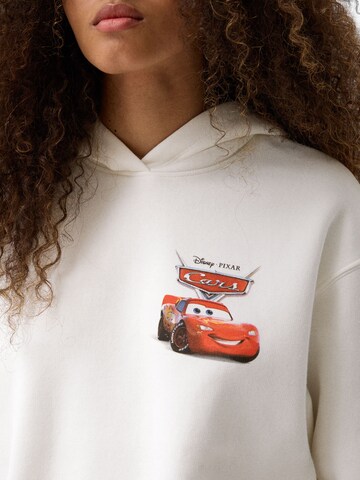 Bershka Sweatshirt in Weiß