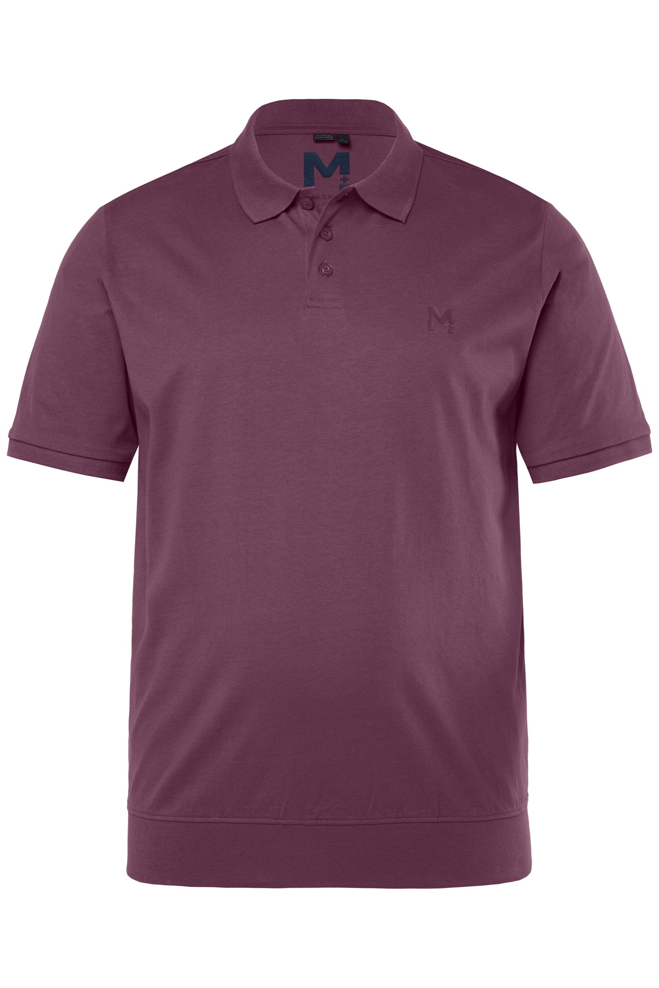 Men Plus Shirt in Lila: voorkant