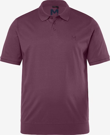 Men Plus Poloshirt in Lila: Vorderseite