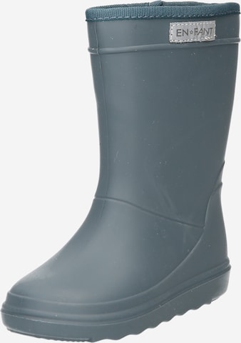 EN FANT Rubber Boots 'Solid' in Grey: front