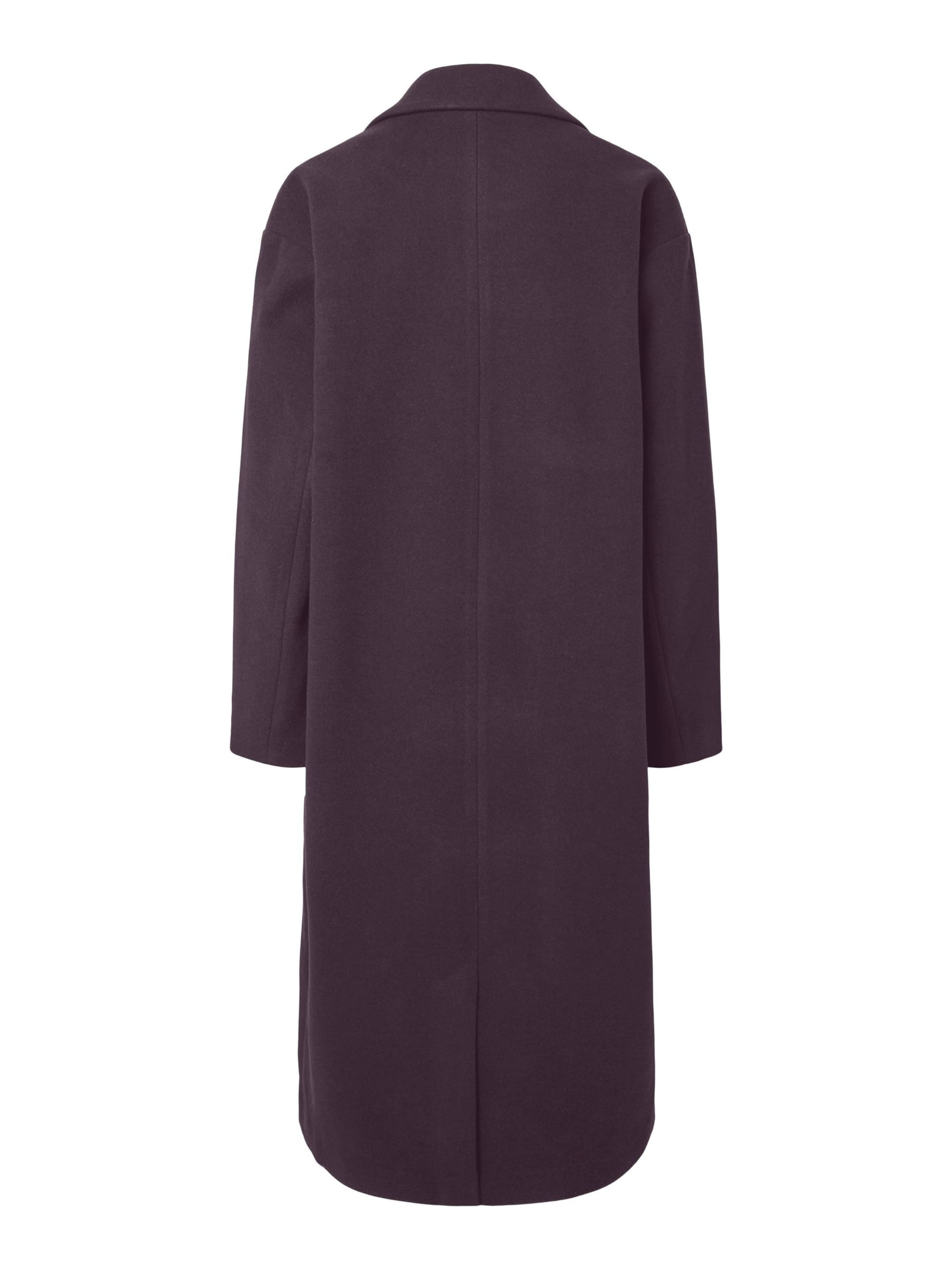 PIECES Between-seasons coat in Purple