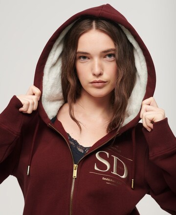 Veste de survêtement Superdry & Co en rouge