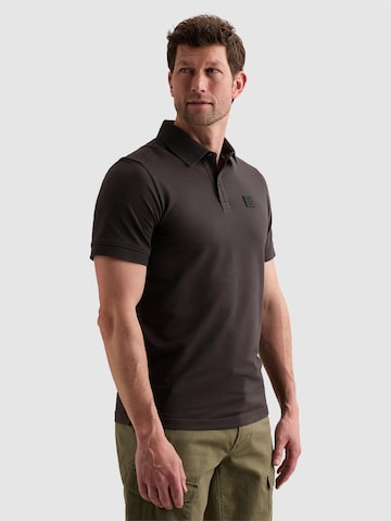 PME Legend Paita 'PME LEGEND - Polo shirt in piqué with stretch and flight pocket' värissä harmaa