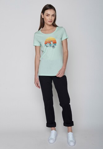 T-shirt 'Lifestyle Scooter' GREENBOMB en vert