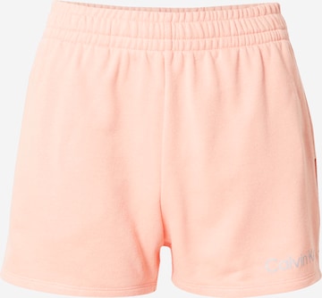 Calvin Klein Performance Workout Pants in Orange: front