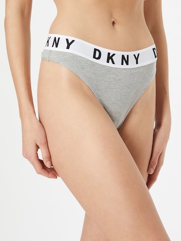 DKNY Intimates Thong in Grey: front