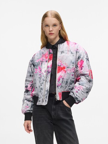 Giacca di mezza stagione di KARL LAGERFELD JEANS in grigio: frontale
