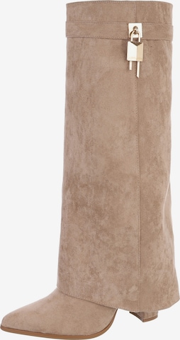 Ital-Design Stiefel in Braun: Vorderseite
