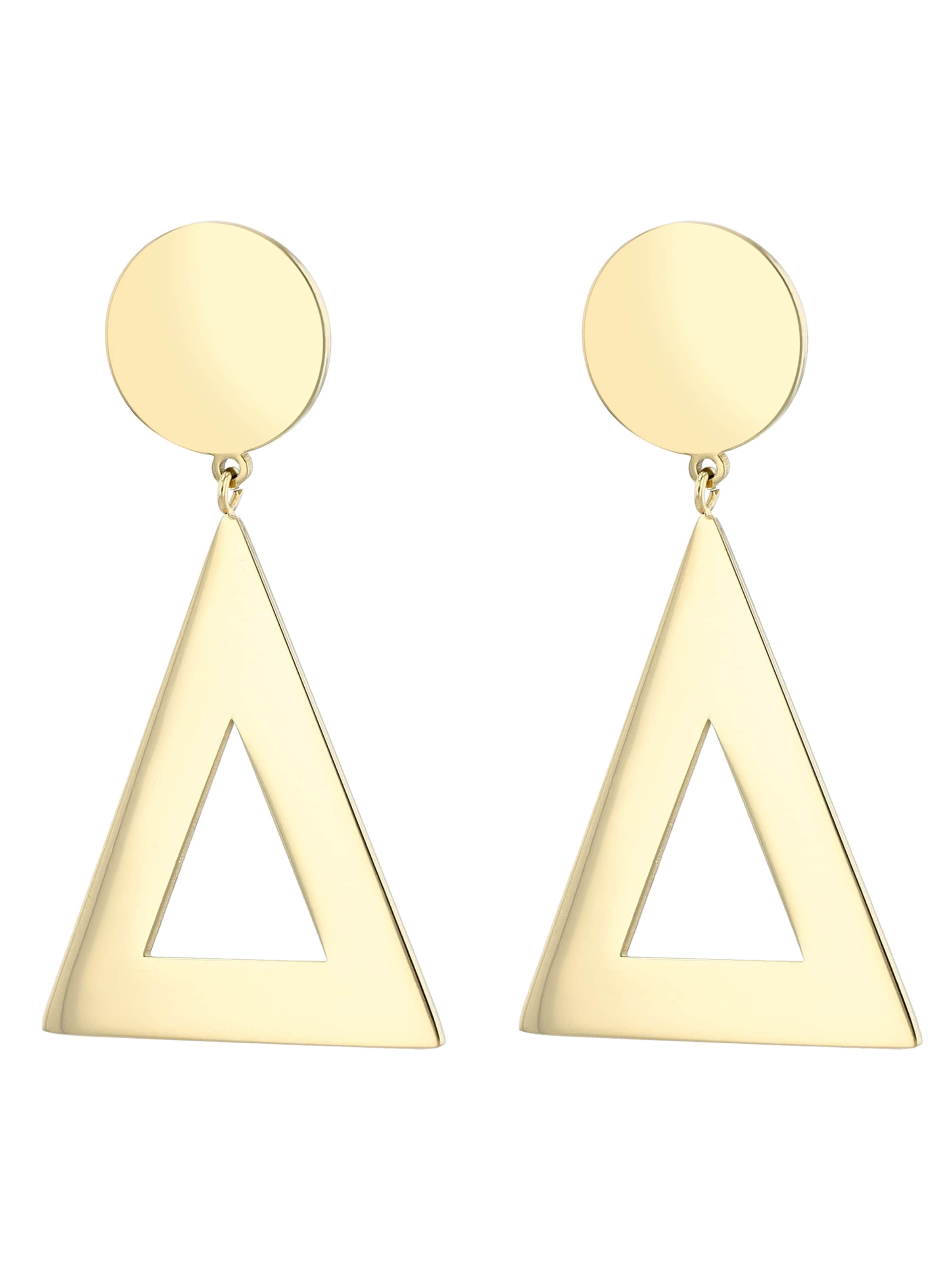 Akzent Ohrringe 'Velma, langlebig'‌‌‌‌‌ in Gold: Vorderseite