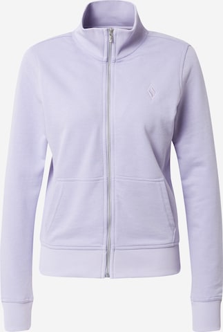 Veste de survêtement SKECHERS en violet : devant