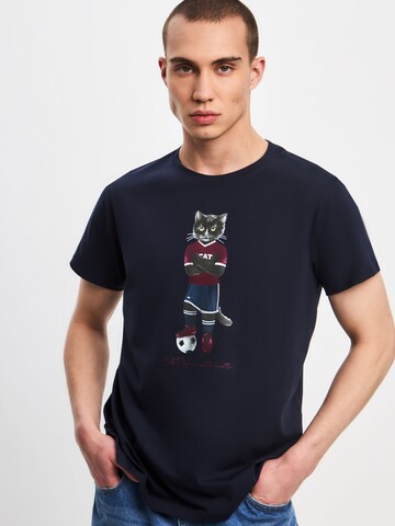 CAT by Maniita Lacitta Shirt in Blauw: voorkant