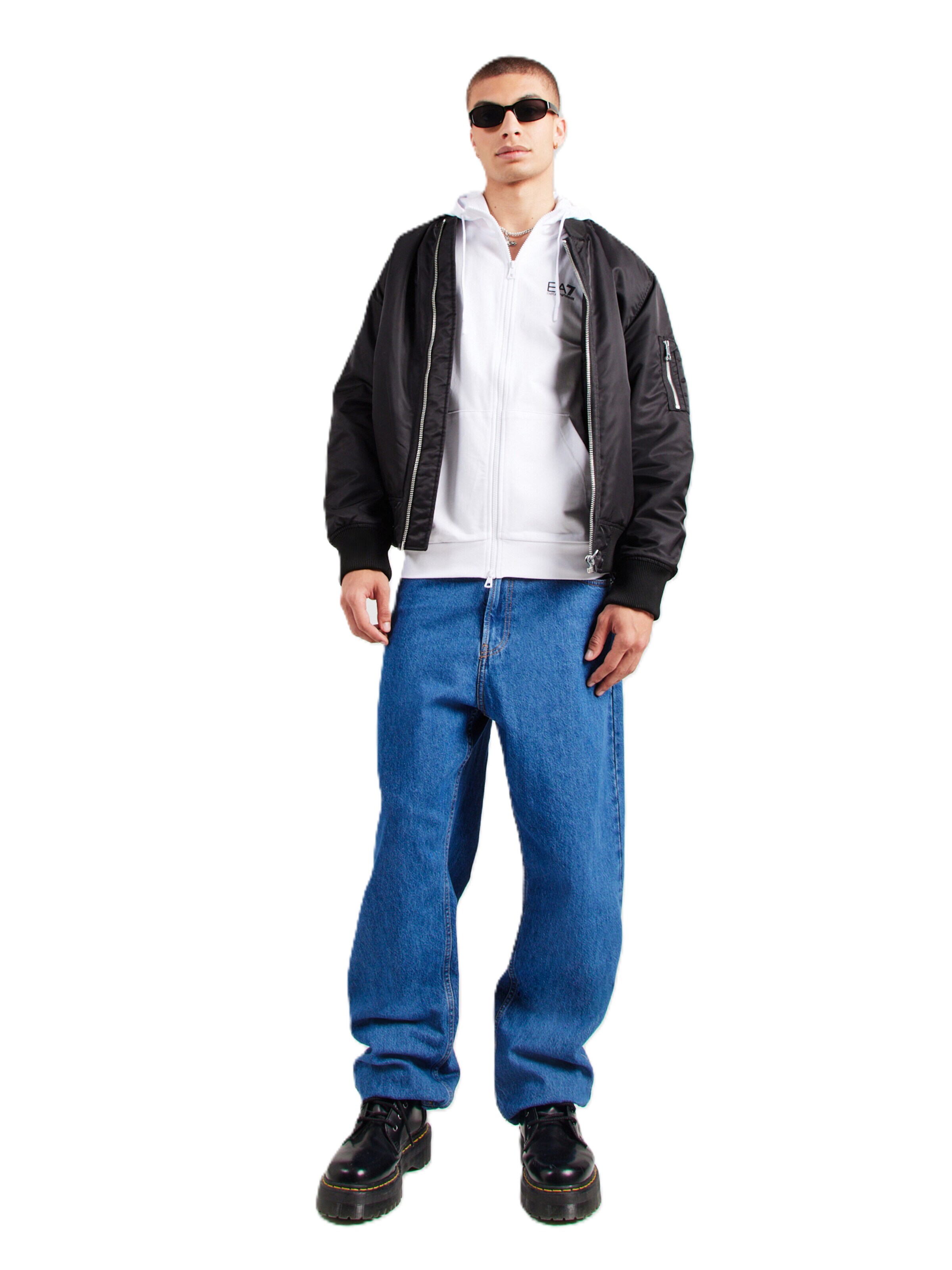 EA7 Emporio Armani Sweat jacket in White