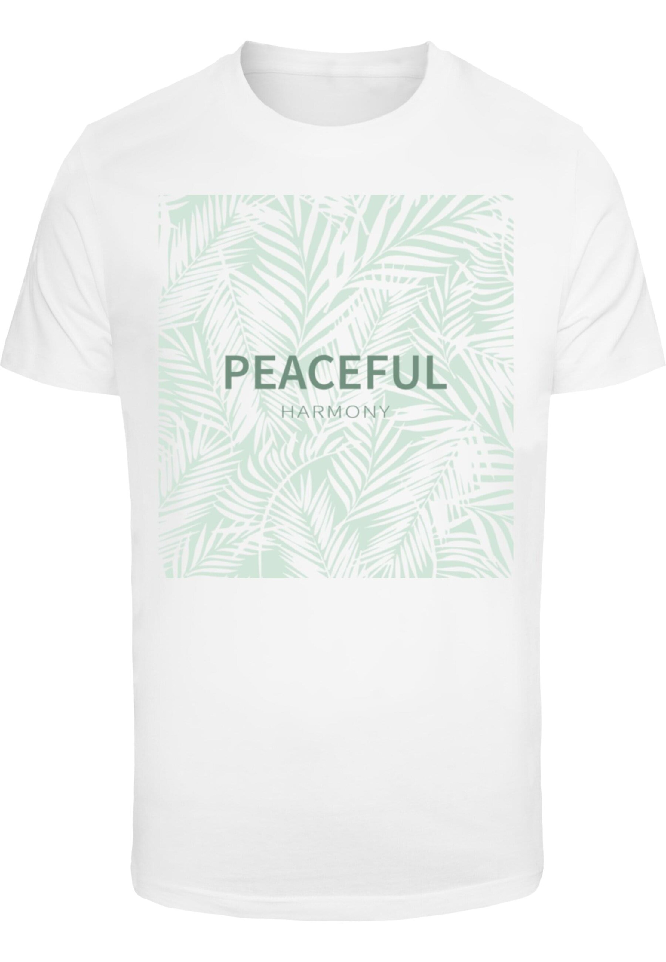 Maglietta 'Peaceful Harmony' di Merchcode in bianco: frontale
