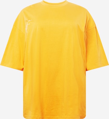 Public Desire Curve Shirt in Orange: front