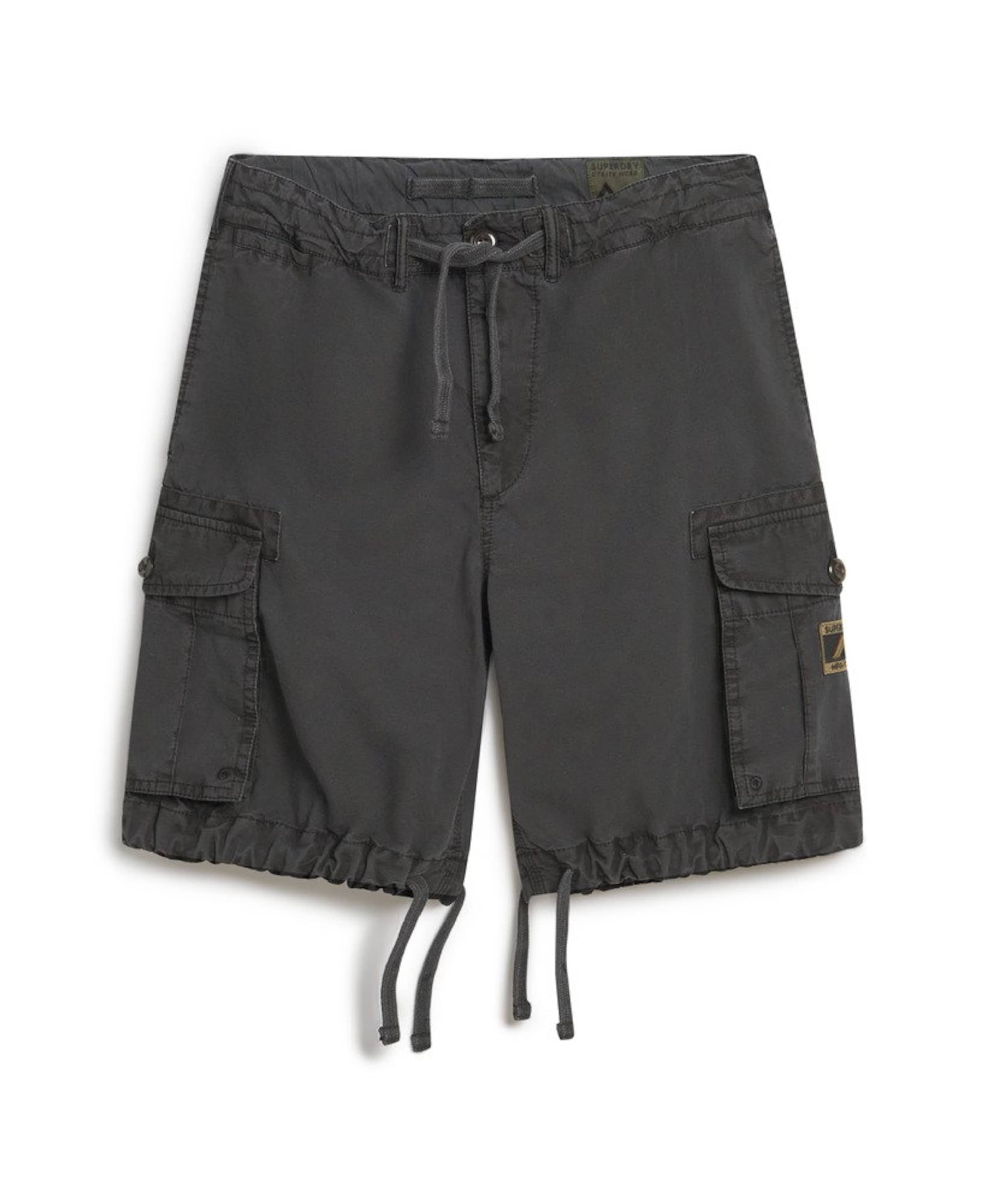 Pantalon cargo Superdry en gris : devant