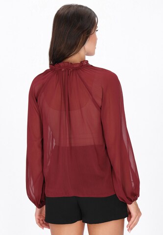 Chemisier faina en rouge