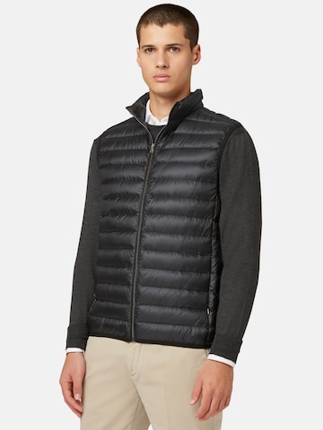 Gilet Boggi Milano en noir : devant